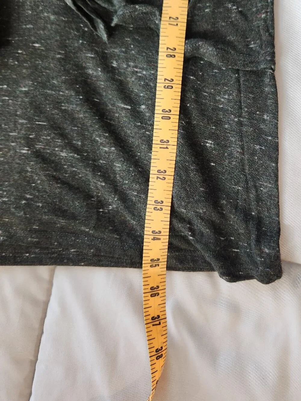 Anthropologie Dolan Left Coast Charcoal Green Knit Front Tie T-shirt Wool Dress